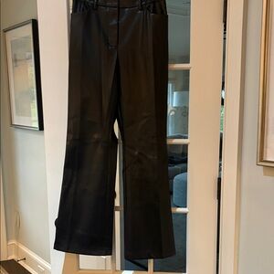 Scoop Black Faux Leather Pants